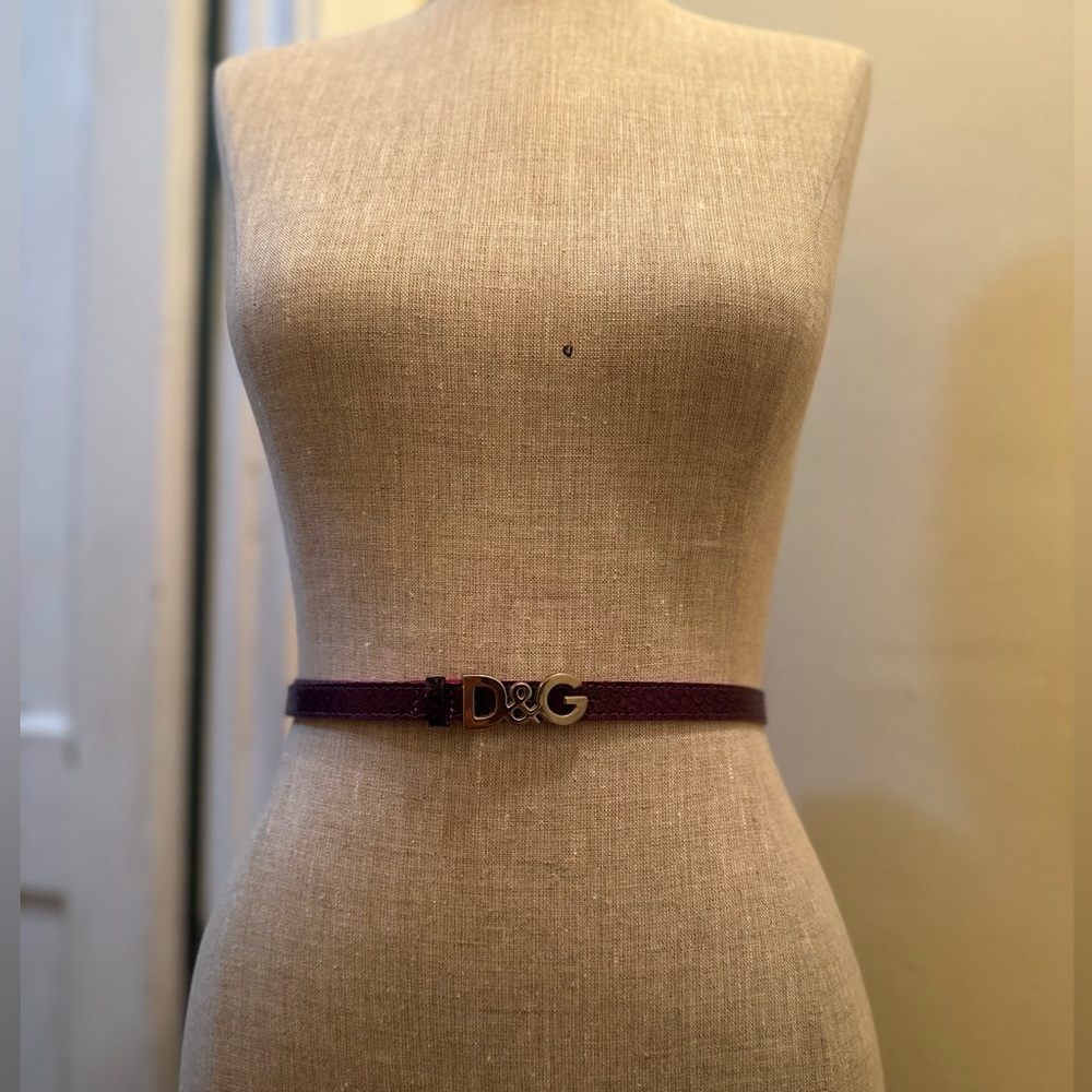 DOLCE & GABBANA patent leather belt